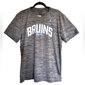 Jordan The Nike Tee Dri-Fit UCLA Bruins Gray white and blue logo Short Sleeve